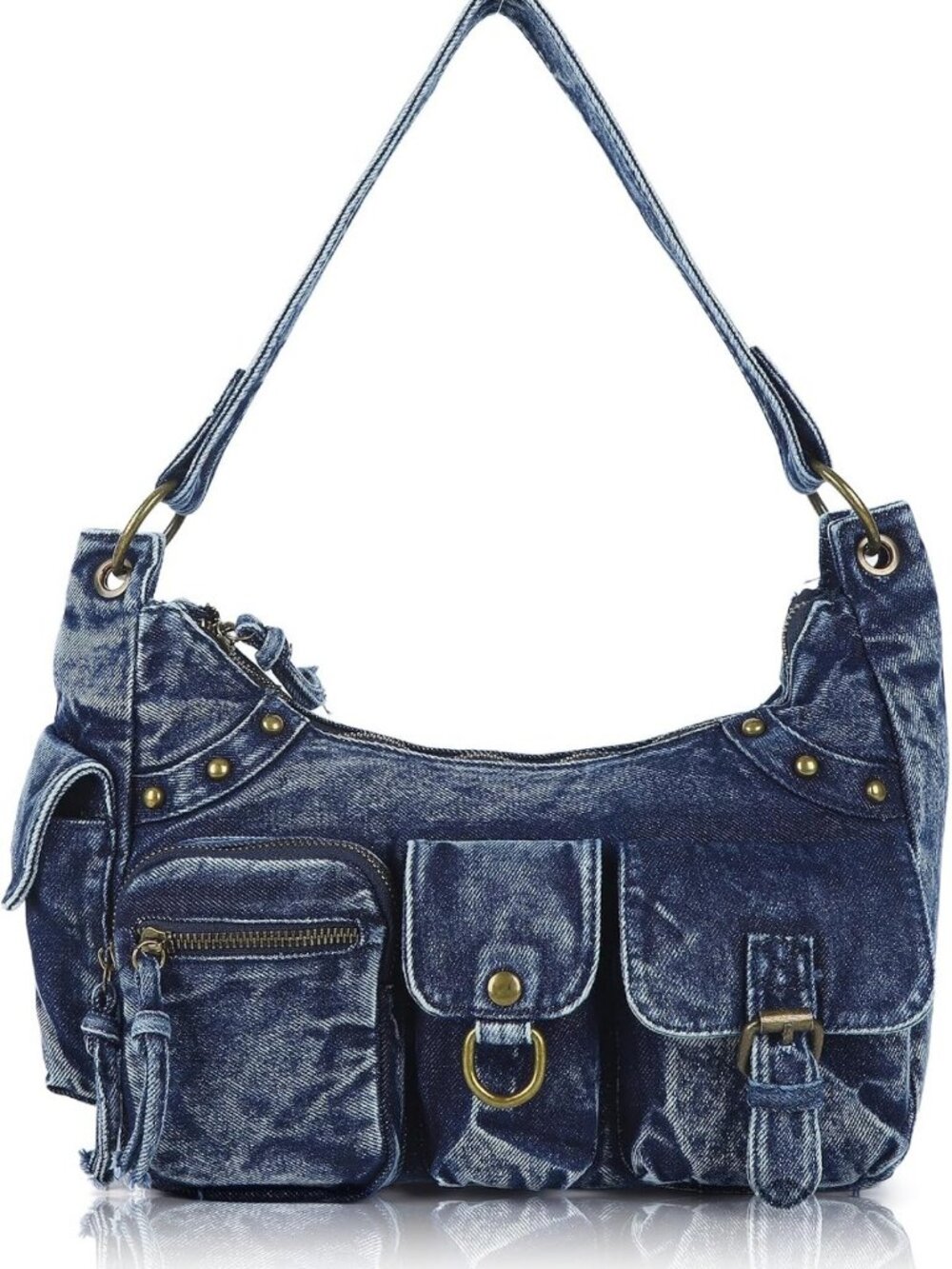 Soft Vegan Leather Hobo Bag for Women | Multi-Pocket Shoulder Tote & Crossbody